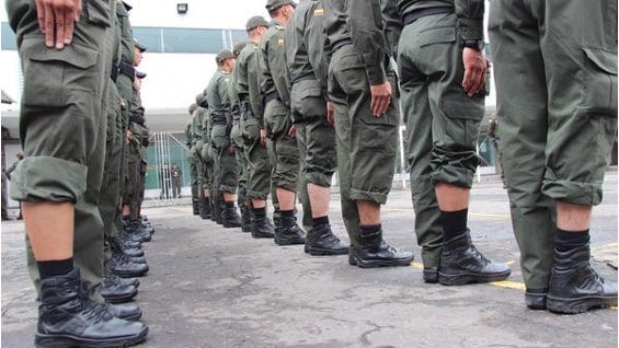 Policías de Bogotá se unieron a la campaña.