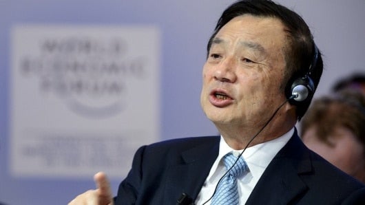 Ren Zhengfei, CEO de Huawei. AFP