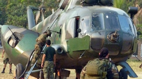 Las Fuerzas Armadas lideraron el rescate. Foto: AFP.