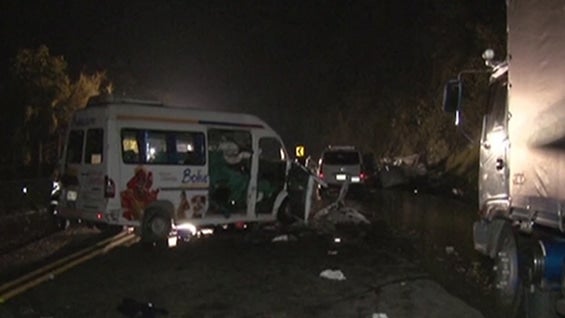 Imágenes del bus en el que se transportaba el menor. Foto: Noticias RCN