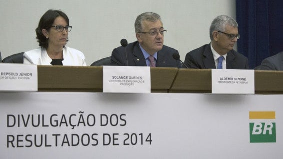 El presidente de Petrobras, Aldemir Bendine, afirmó que no pagará dividendos a sus accionistas este año. Foto: AFP.