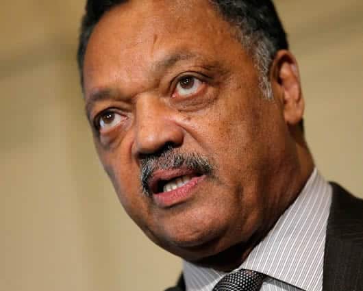 El reverendo estadounidense Jesse Jackson. Foto: AFP