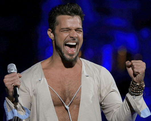 Ricky Martin será uno de los interpretes oficiales del Mundial Brasil 2014. Foto: AFP
