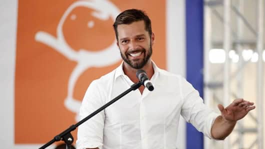 Ricky Martin, cantante puertorriqueño. Foto: EFE