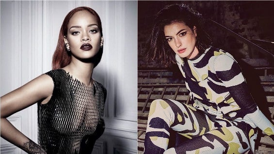 Foto: @badgalriri (Instagram), @annehathaway (Instagram).