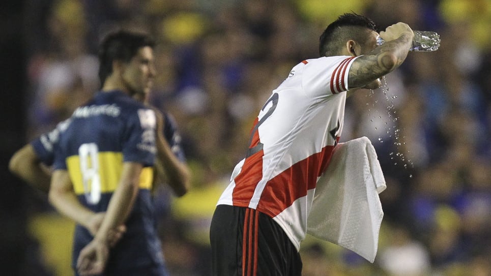 La agresión a los jugadores de River Plate se produjo la noche del pasado jueves en la Bombonera. Foto EFE