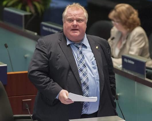 El alcalde de Toronto, Rob Ford. Foto: EFE