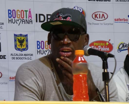 Dennis Rodman, ganador de cinco títulos de la NBA. Foto: Johanna Melo/NoticiasRCN.com