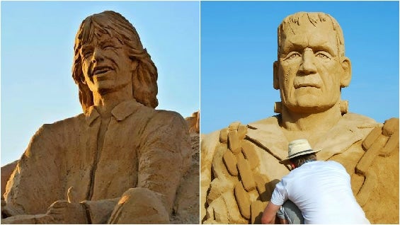 Las representaciones de figuras culturales, incluida una sobre Frankenstein, estuvieron entre las más votadas. Foto: FIESA.