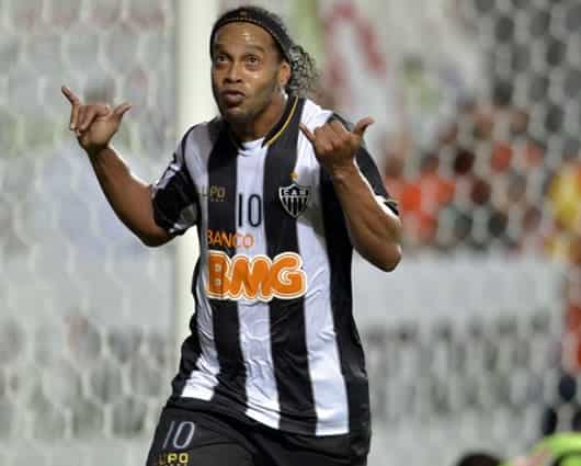 Ronaldinho fue campeón de la Copa Libertadores con el Atlético Mineiro. Foto: Archivo