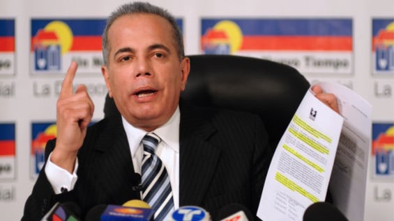 Manuel Rosales, líder opositor venezolano. Foto: Archivo AFP