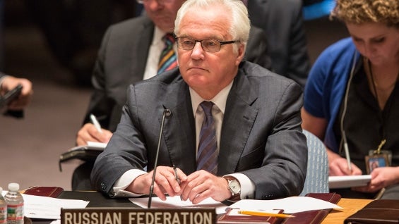 Vitaly Churkin, embajador ruso ante la ONU. Foto: AFP.
