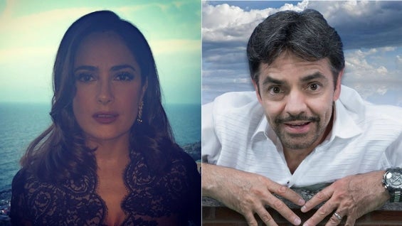 Salma Hayek y Eugenio Derbez. Foto: Instagram.