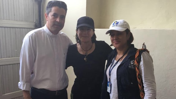 Esta fue la primera imagen que se conoció de Salud Hernández en libertad.