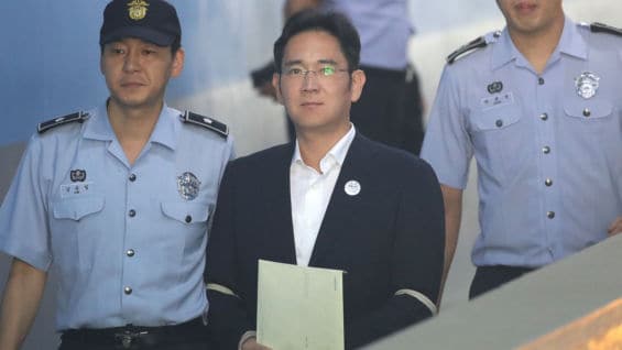 El heredero de Samsung, Lee Jae-yong. Foto: Chung Sung-Jun / AFP