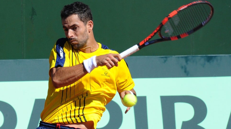 Santiago Giraldo, tenista colombiano. Foto AFP