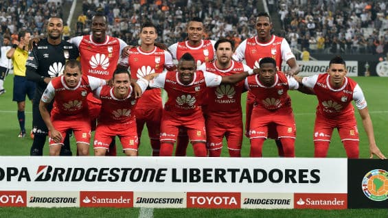Titulares de Independiente Santa Fe. Foto: AFP.