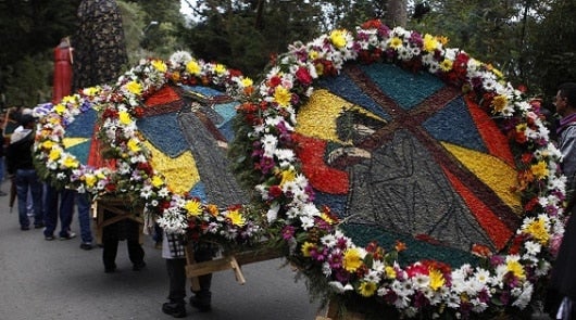 Foto: Viacrusis con silletas en el corregimiento de Santa Elena, cerca a Medellín, Antioquia / NoticiasRCN.com