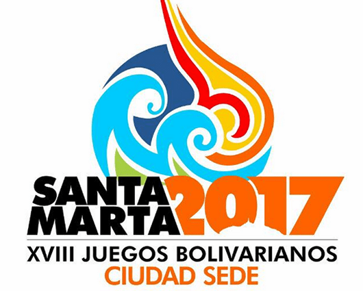 Logo presentado por la comitiva de Santa Marta para los juegos. Foto: @SantaMartaDCTH