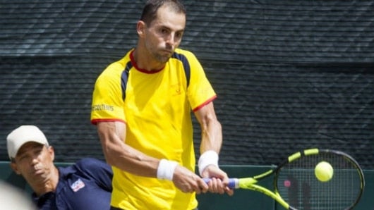 El tenista colombiano Santiago Giraldo. Foto Agencia AFP
