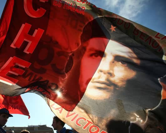 La imagen del ‘Che’ es adorada por algunas personas. Foto: AFP.