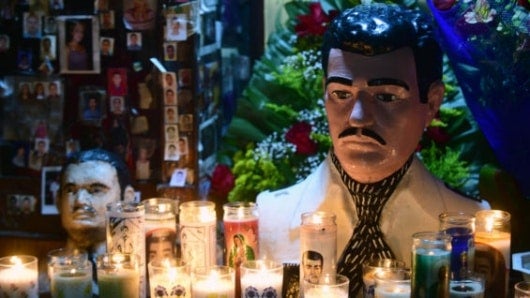 Jesús Malverde. Foto: AFP
