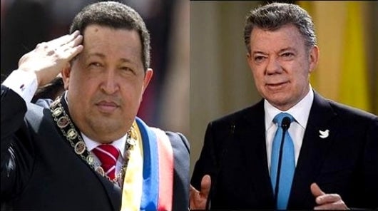 Hugo Chávez - Juan Manuel Santos.