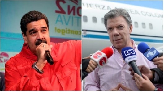 Santos y Maduro se reunirán el próximo lunes. Foto: AFP.
