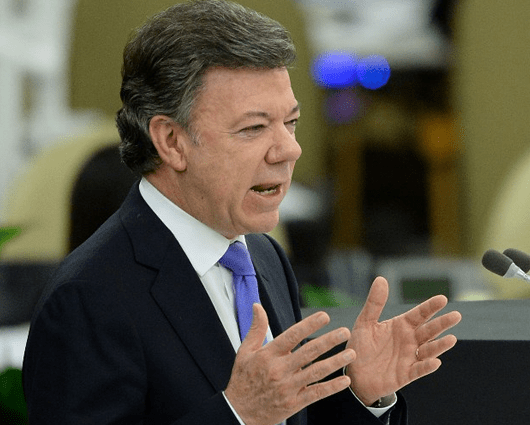 Juan Manuel Santos, presidente de Colombia. Foto: AFP