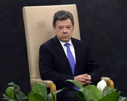 Juan Manuel Santos, presidente de Colombia. Foto: AFP