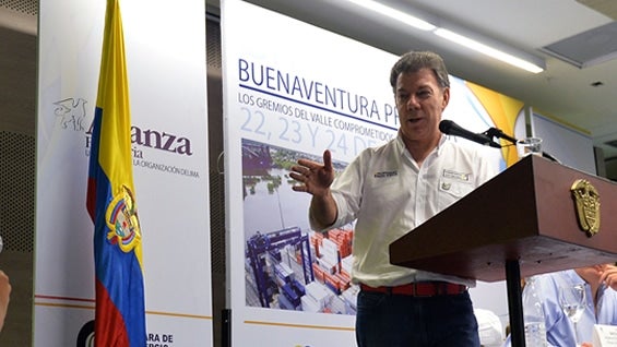 El presidente Juan Manuel Santos mantiene el optimismo sobre el proceso de paz. Foto: Oficial