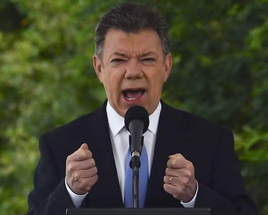 Juan Manuel Santos, presidente de la República. Foto: AFP