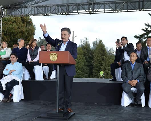 Juan Manuel Santos, presidente de Colombia. Foto: Presidencia.