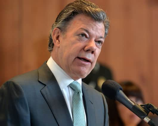 Juan Manuel Santos, presidente de Colombia. Foto AFP