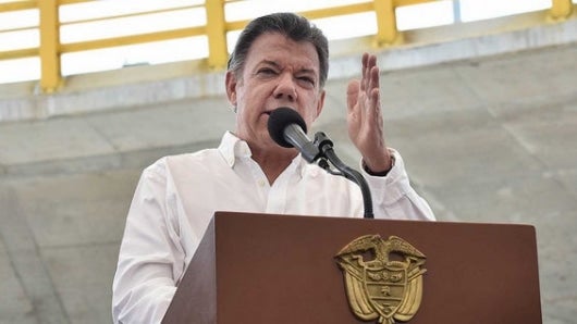 El presidente Juan Manuel Santos. Foto: AFP.