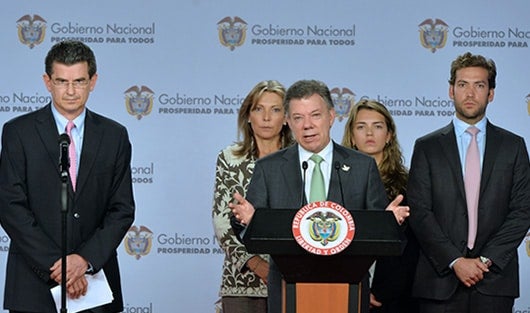 Presidente Juan Manuel Santos se pronuncia sobre su salud. Foto: Presidencia