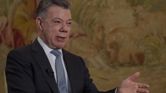 Juan Manuel Santos, presidente de Colombia. Foto: Raúl Arboleda/AFP