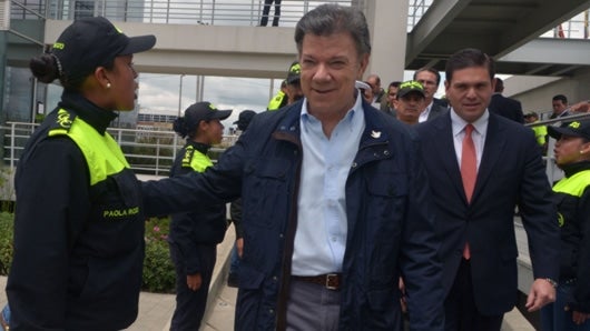 El presidente Juan Manuel Santos dio las declaraciones en Soacha (Cundinamarca). Foto: Presidencia de la República.