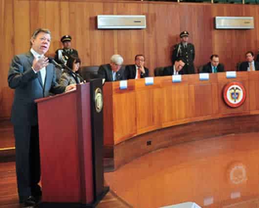 Juan Manuel Santos, presidente de Colombia. Foto oficial.