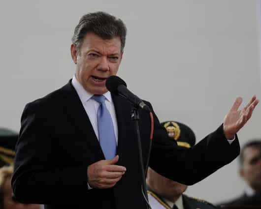 Juan Manuel Santos, presidente de Colombia. Foto: EFE