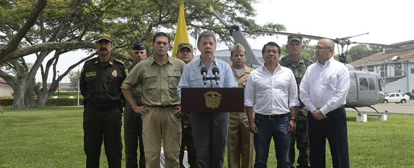 "Esto indica un claro rompimiento de la promesa de un cese el fuego unilateral", dijo Santos. Foto: SIG.