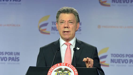 Presidente Juan Manuel Santos. Foto: SIG