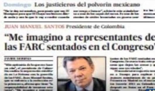 El presidente Santos aseguró que se imagina a representantes de las Farc sentados en el Congreso. Foto: Noticias RCN