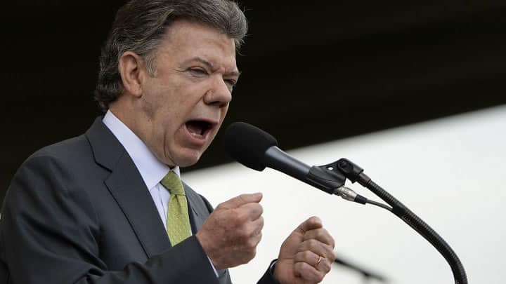 Juan Manuel Santos, presidente de la República. Foto: AFP