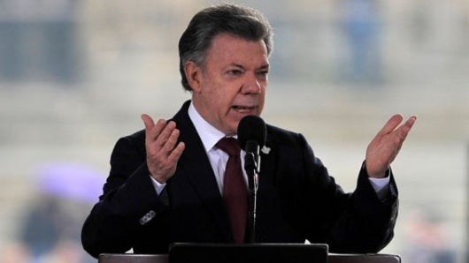 El presidente Juan Manuel Santos. Foto: AFP.