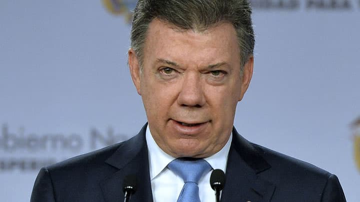 El presidente Juan Manuel Santos. Foto: AFP.