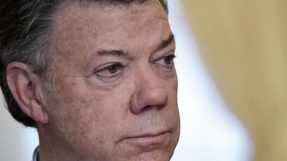 El presidente Juan Manuel Santos. Foto: AFP.