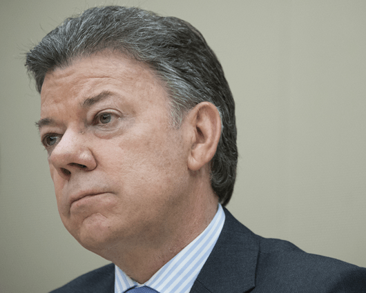 Juan Manuel Santos, presidente de Colombia. Foto: AFP