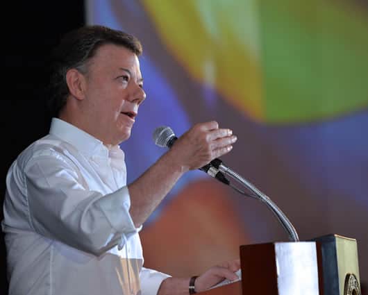 Juan Manuel Santos, presidente de la República. Foto: SIG.