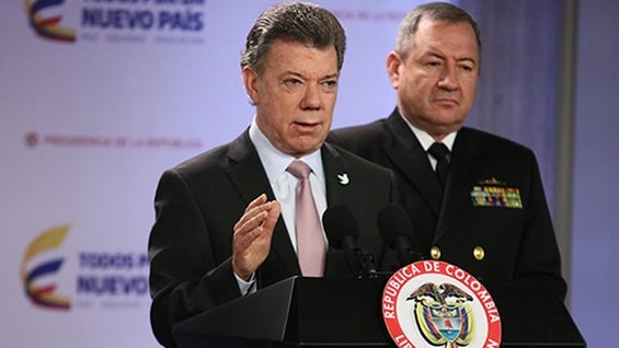 El presidente Juan Manuel Santos. Foto: SIG.